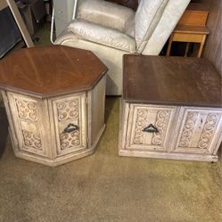 1970s End tables Set Of 2