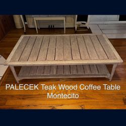 NEW PALECEK Teak Montecito Coffee Table Orig $5054