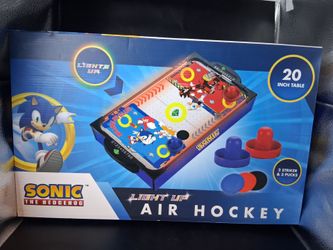 Sonic the hedgehog light up air hockey table. New
