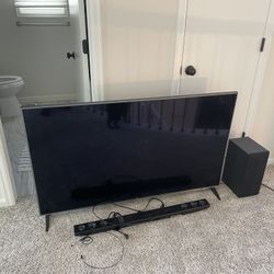 60 Inch LG TV + Soundbar And Sub