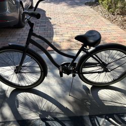 Huffy Cranbrook Beach Cruiser Bike 26L Gray Green Frame