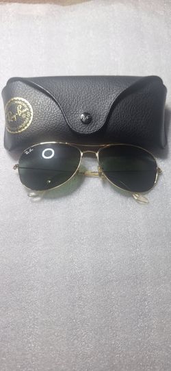 Ray-Ban Gold Aviator Sunglasses RB3362 w/ Case & Sealed Cloth