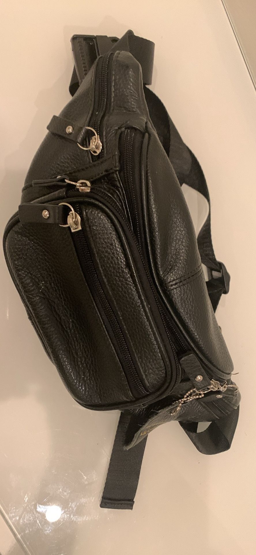 Nabob Genuine Leather Fanny Pack Waist Bag. Multiple Pockets