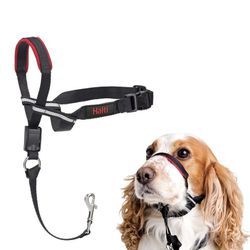 HALTI Optifit Headcollar No Pull Harness Black Medium Dog