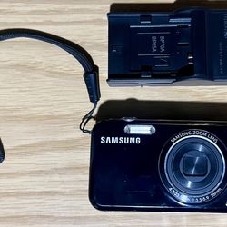 Samsung PL120 14.2MP Digital Camera Black with Battery and Charger