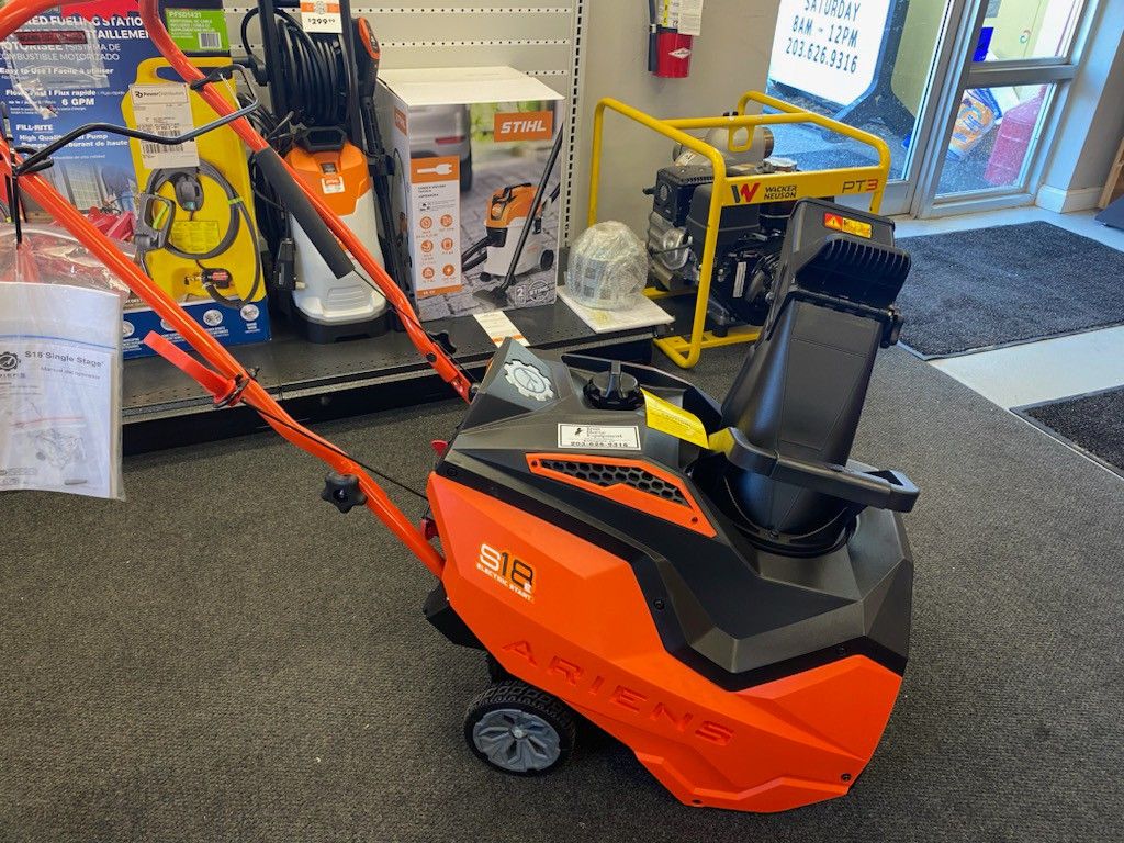 New Ariens S18 Single Stage Snowthrower