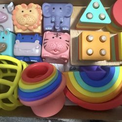 Montessori Baby Toys for Ages 6-18 Months - Pull String Teether, St... Fast Ship