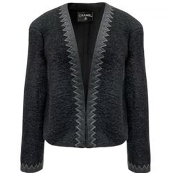 CHANEL Leather Trimmed Salzburg Jacket