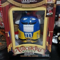 Brand New M&M Nutcracker Sweet Blue Candy Dispenser 