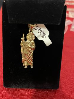 10 Karat St Jude Pendant 