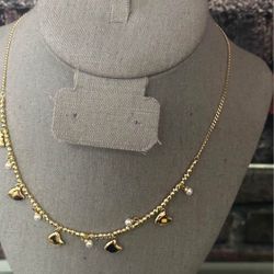 gold plated 18 inches necklace tarnish free