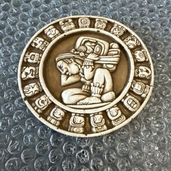 Brand New - Mayan Aztec Circular Calendar Zodiac Wall Stone Plaque Wall Hanging
