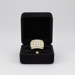 10K Yellow Gold Diamond Mens Ring - 1.39ct