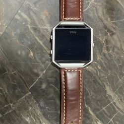 Fitbit With Leather Band