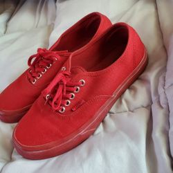 Red Vans 7m 8.5w