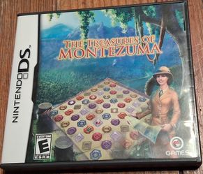 Nintendo Ds The Treasures of Montezuma puzzle Jewels mountains mexico
