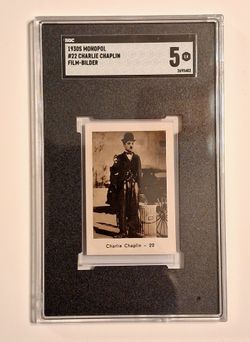 1930 Monopol Film Bilder Charlie Chaplin #22 SGC 5 EX