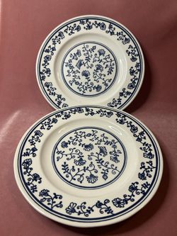 Vintage Hand Made Plates Set Of Two 