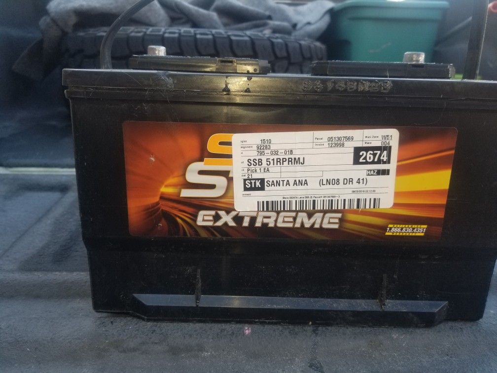 Super Start Extreme Group Size 65 Top Post Battery Part # 65EXTJ Line: SSB