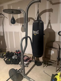 Boxing bag and stand
