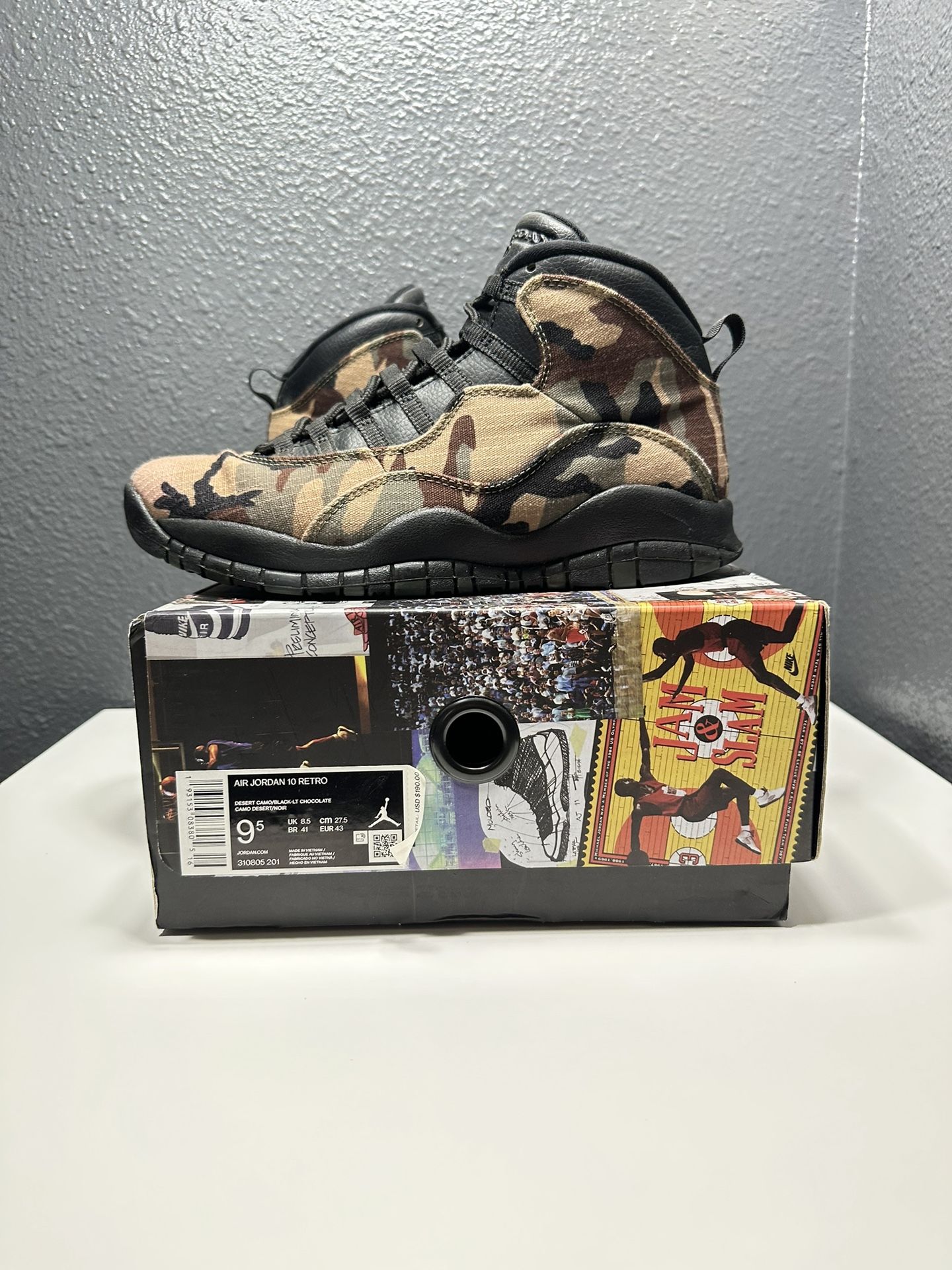 Air Jordan 10 Retro - Woodland Camo - Size 9.5