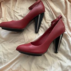 Red High Heels - Size 38 - Never Worn