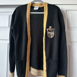 Hufflepuff Harry Potter Button Up Cardigan Small