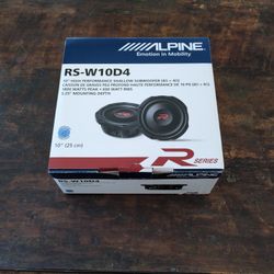 New Alpine RS-W10D4 Subwoofer - $550