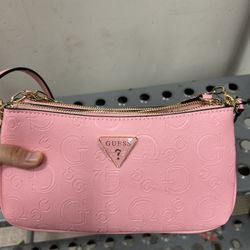Pink Guess Shoulder Bag 