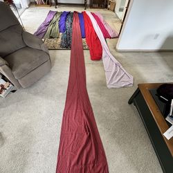 10 fabrics Different Lengths, Color And Blends