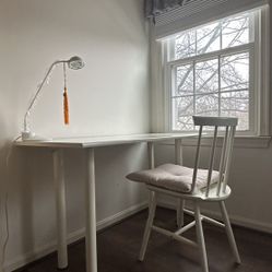 IKEA Lagkapten desk and chair - White