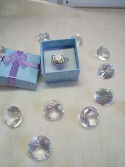 Anillo Con Piedra Orgánica Nuevo