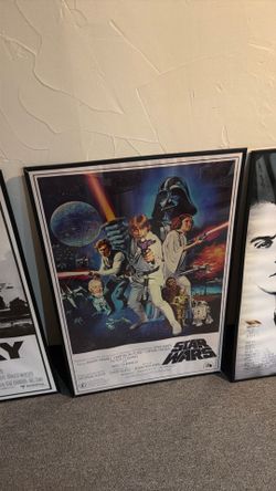 12 Movie posters with frames!!!