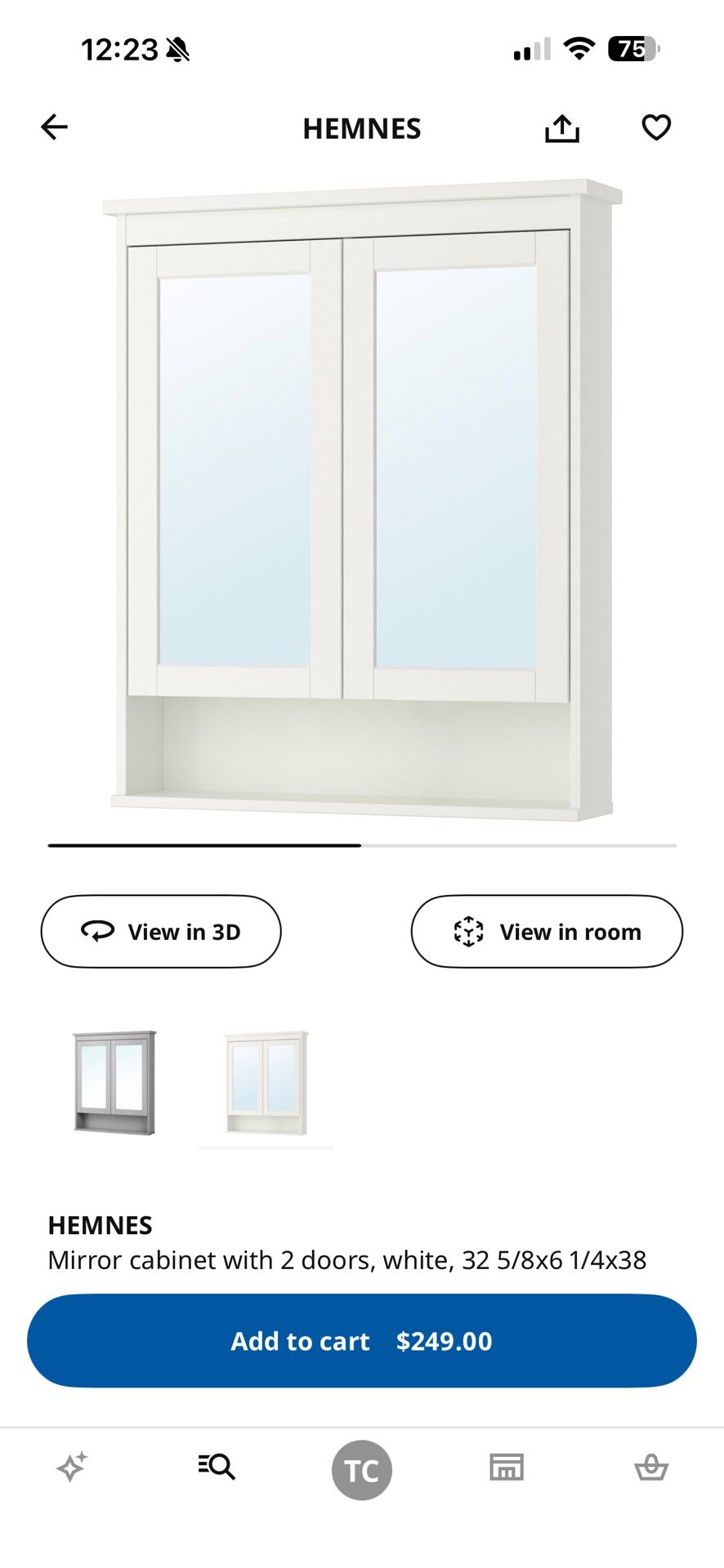 IKEA White Medicine Cabinet