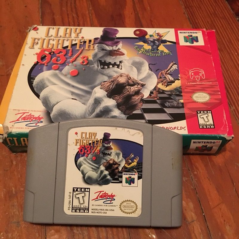 Clayfighter w/ original box (Nintendo 64)