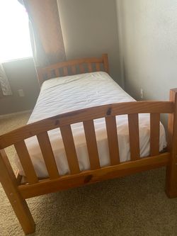 Twin Solid Wood Bed Frame