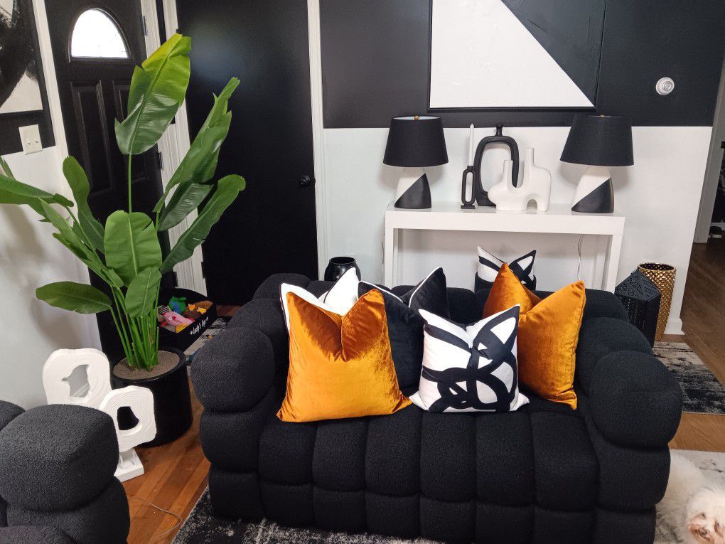 Monica 2 Piece Bouche Sofa & Loveseat
