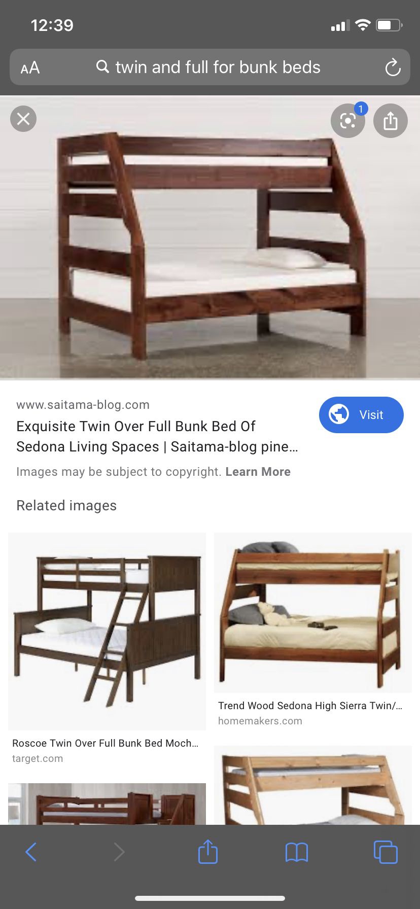 Full/ twin bunk bed