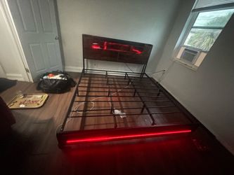 King size light up  bed frame