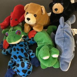 7 New Small Plush Animals 