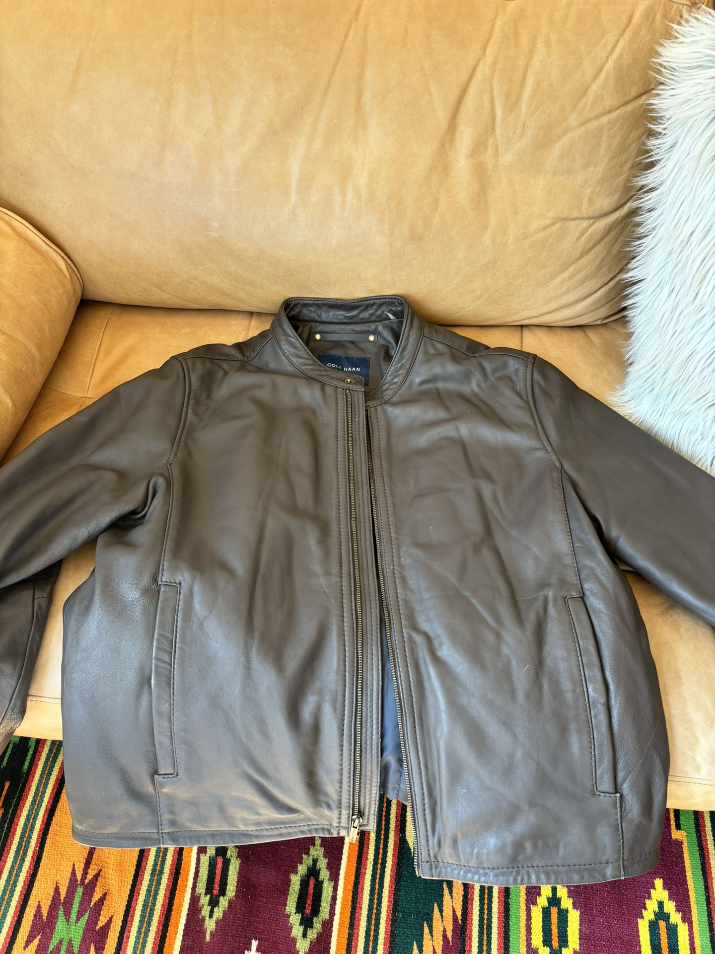Cole Haan - Men’s Genuine Leather Jacket - XL