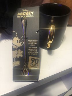 Gold Mickey mug
