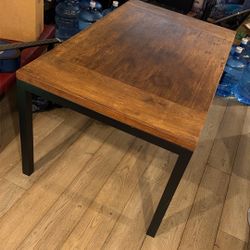 Wood And Metal Table 