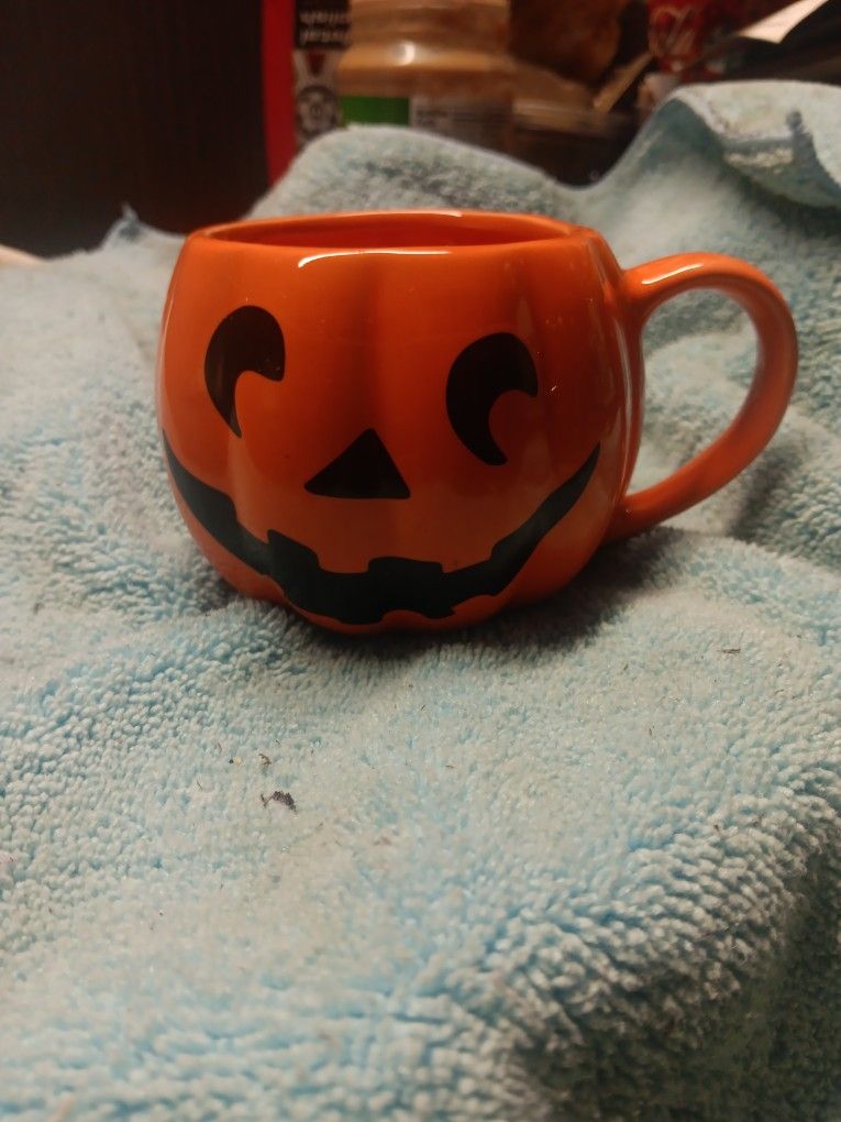 Halloween Pumpkin Coffe Cup