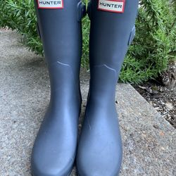 Grey Hunter Boots Size 8