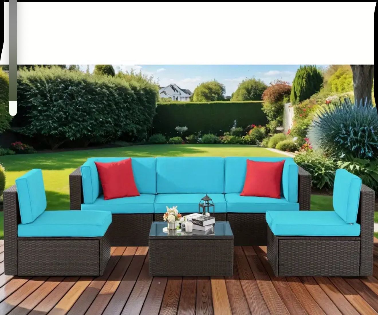 6 Piece Outdoor Patio Set, With Coffee Table, New In The Box