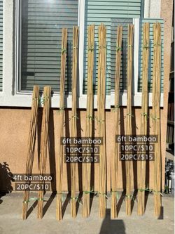 Bamboo poles are essential for planting