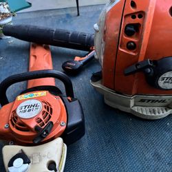 Stihl Hs 81 R And Blower BR 600