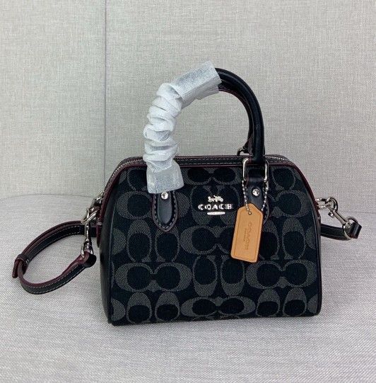 coach Mini Rowan Denim