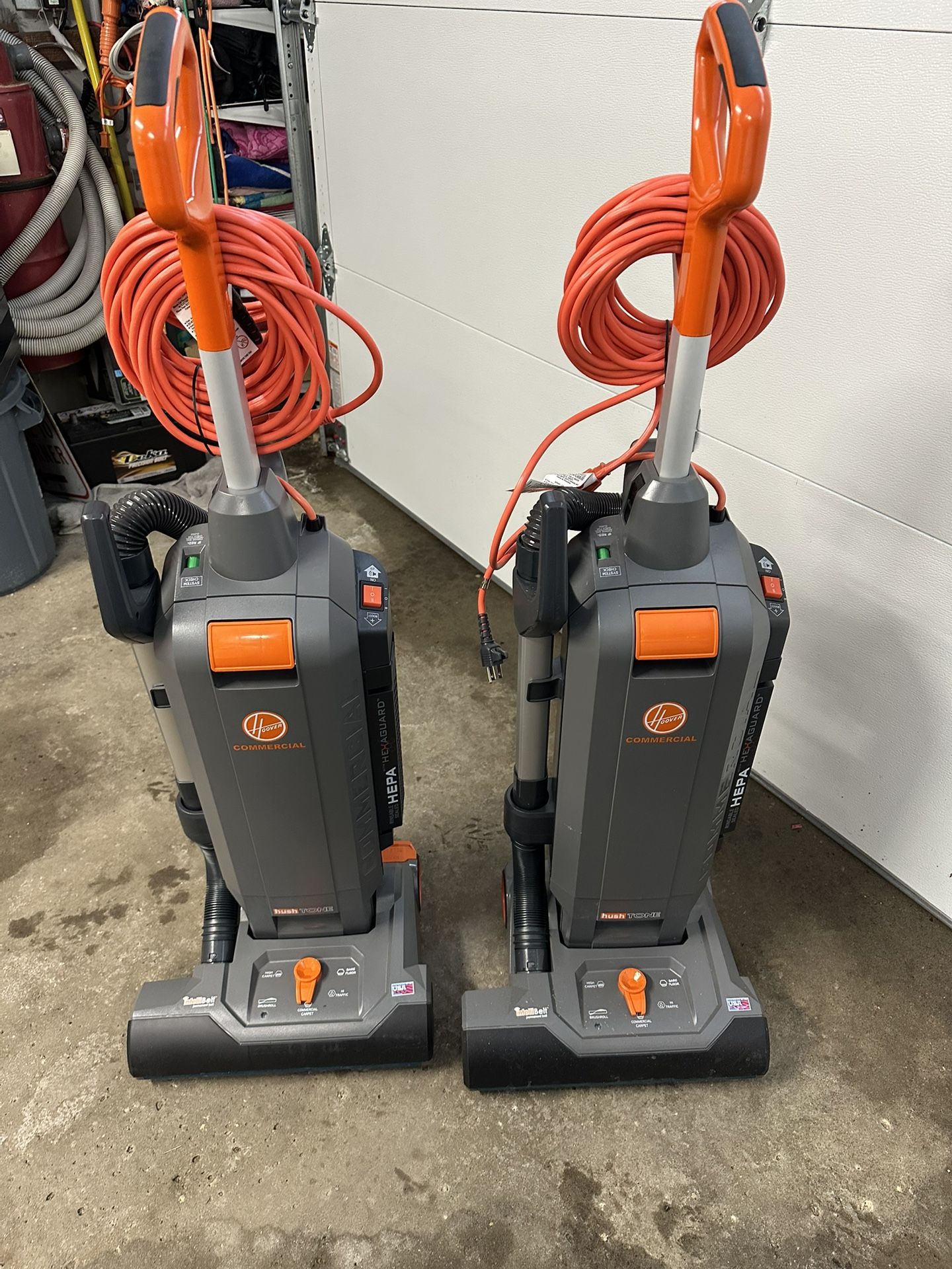 2 Hoover Hushtone 15” 2 Speed Hepa Vacuum